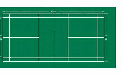 羽毛球场地标准尺寸图单打_羽毛球场地标准